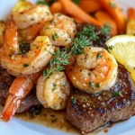 Garlic Butter Steak Bites & Shrimp