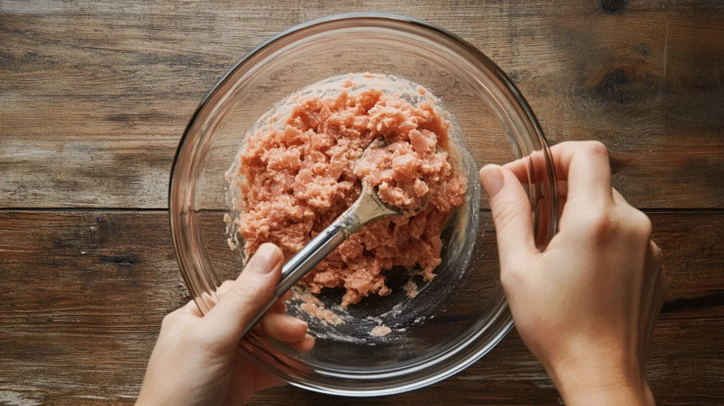 Irresistibly Easy: 3 Ingredient Spicy Tuna Bowls Recipe 9 Mixing tuna with spicy mayo