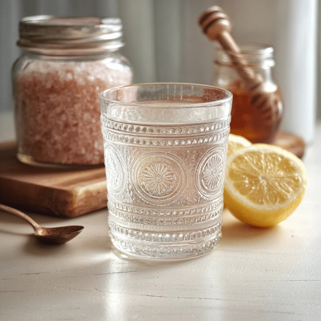 pink salt trick recipe ingredients in a cozy kitchen