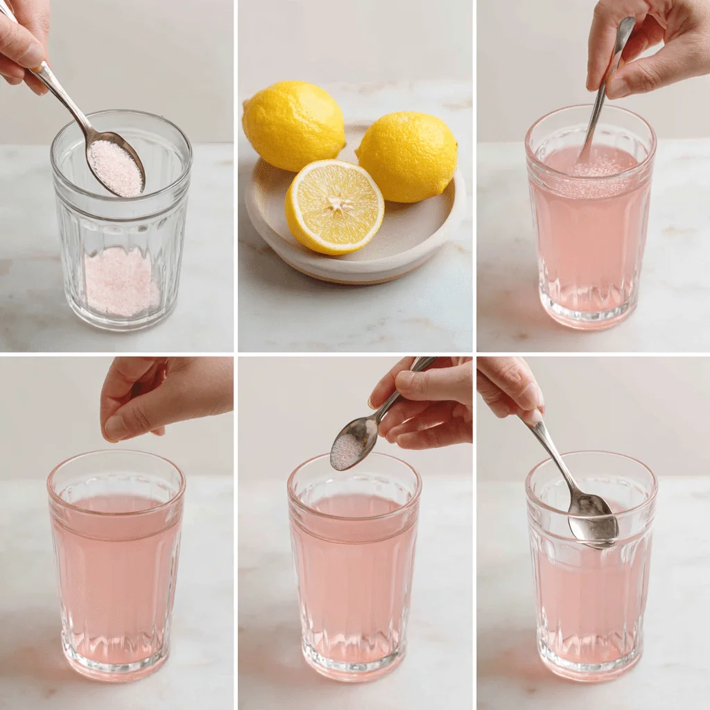 The Viral Pink Salt Trick: 3-Ingredient Fat-Burning Secret That’s Proven to Work 9 how to make pink salt trick recipe step by step
