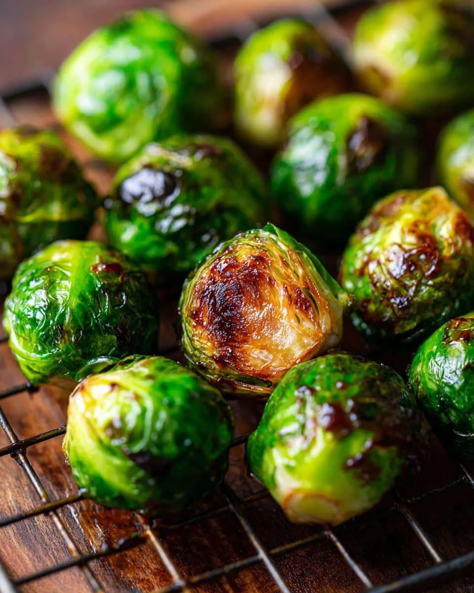 Air Fryer Brussels Sprouts with Balsamic Glaze - Other 3