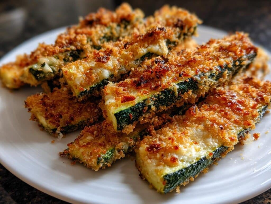 Air Fryer Parmesan Zucchini Fries - Featured