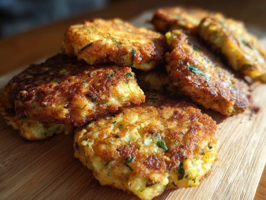 Crispy Zucchini Fritters - Featured