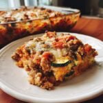 Ground Turkey Zucchini Casserole - Tasty