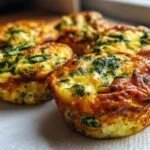 Healthy Egg Muffins with Spinach and Feta - Featured