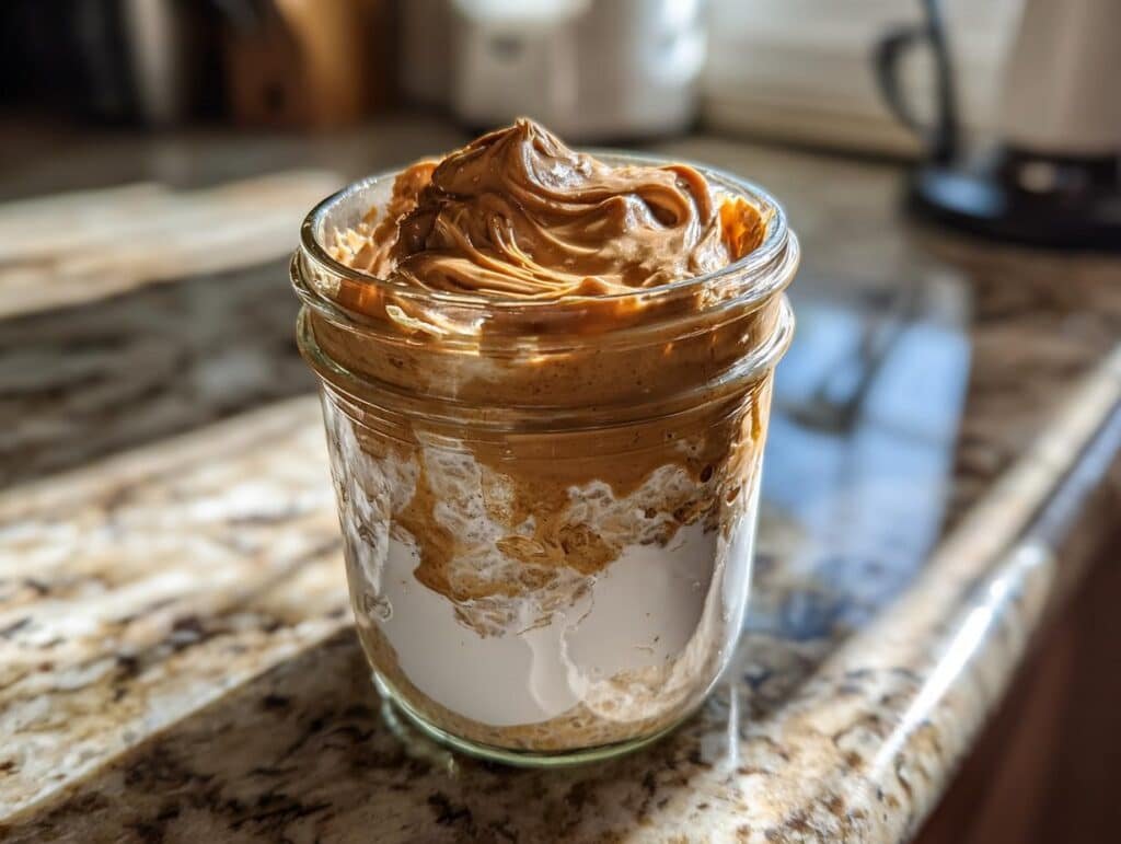 High-Protein Peanut Butter Overnight Oats - Featured