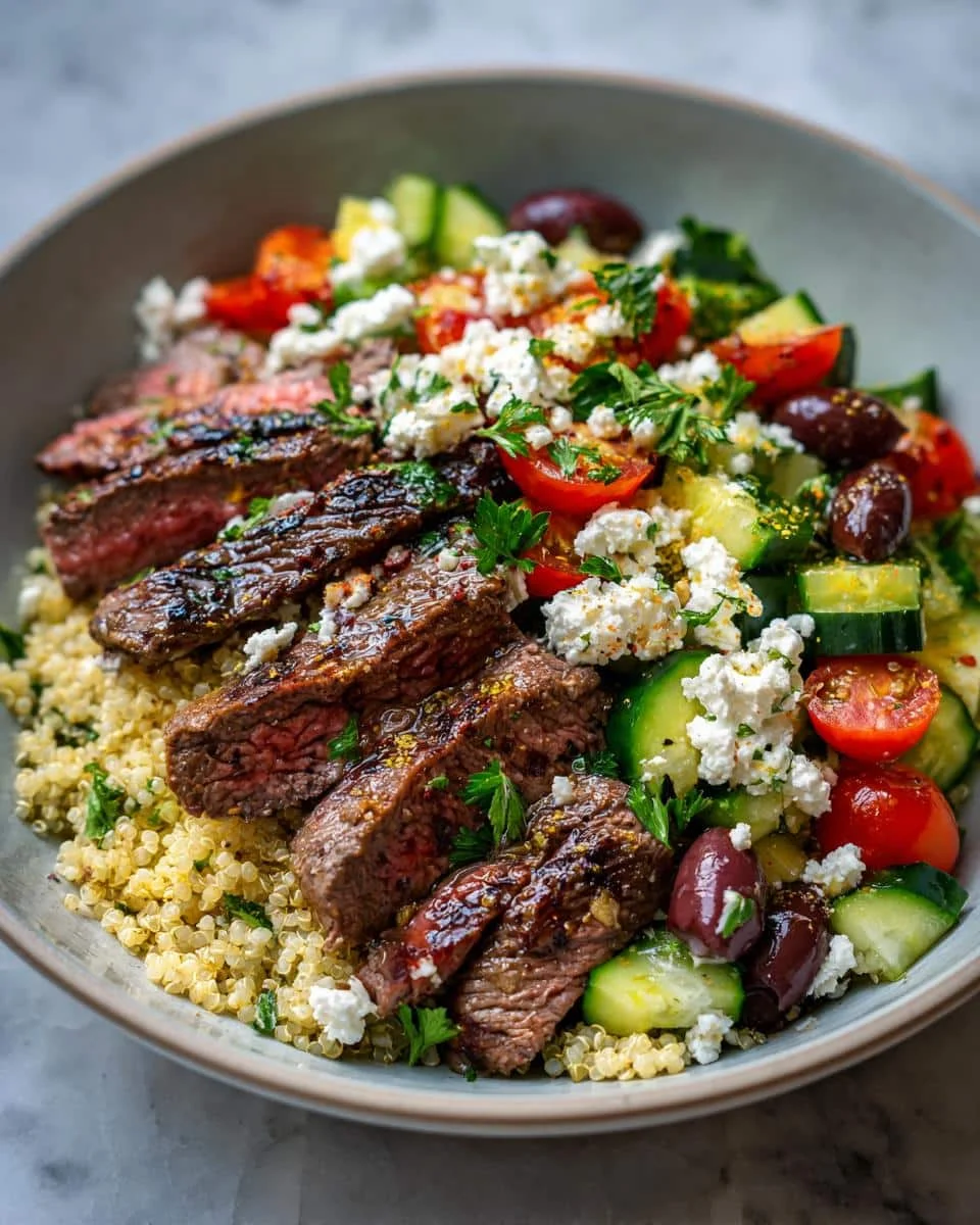 Amazing Mediterranean Steak Bowl: 10 Minutes 8 Mediterranean Steak Bowl - Other 1