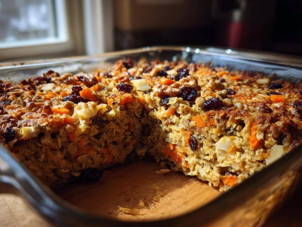 Oatmeal Apple Carrot Bake - Featured