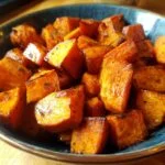 Roasted Sweet Potatoes with Cinnamon and Honey - Featured