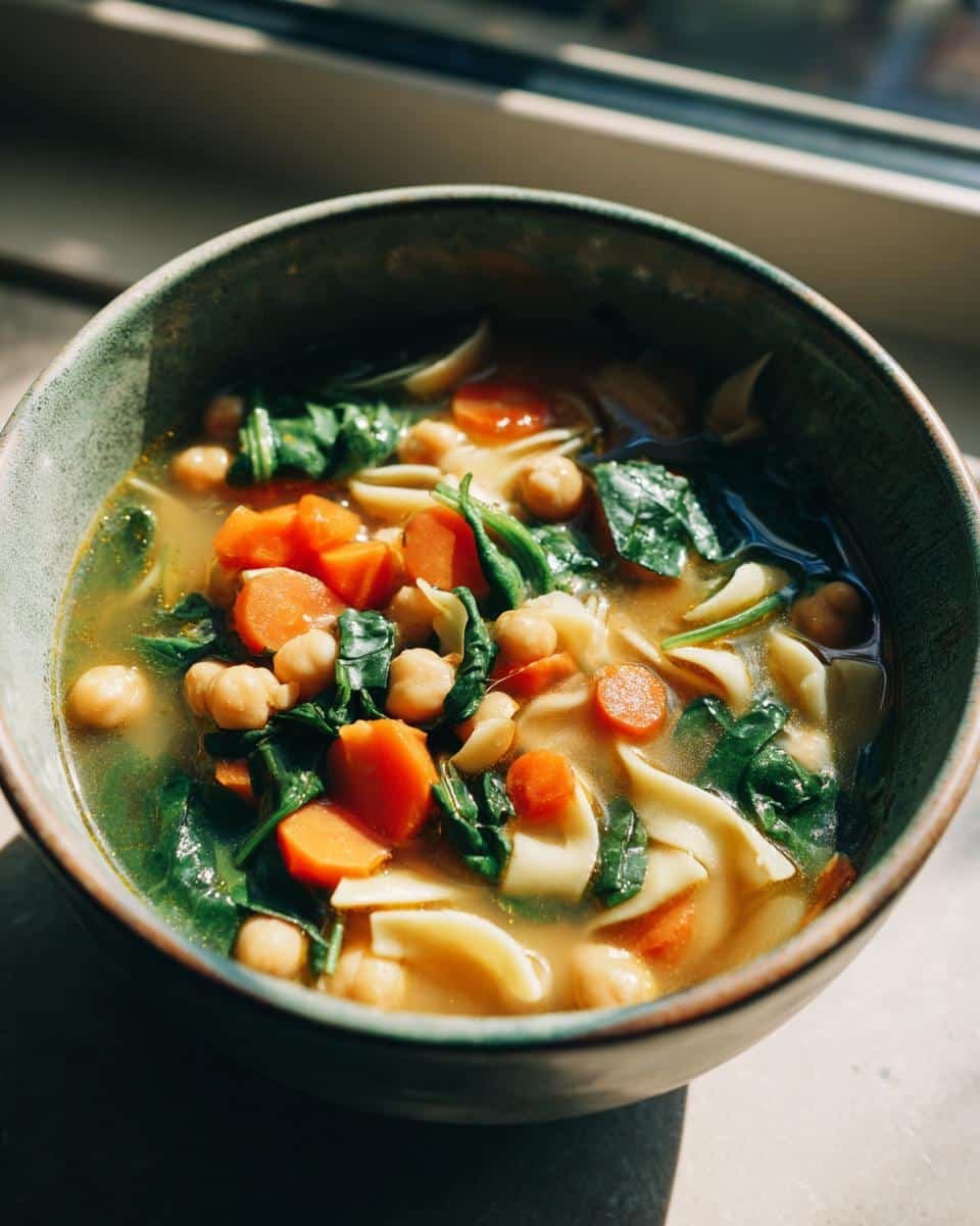 Vegan Chickpea Noodle Soup - Other 1