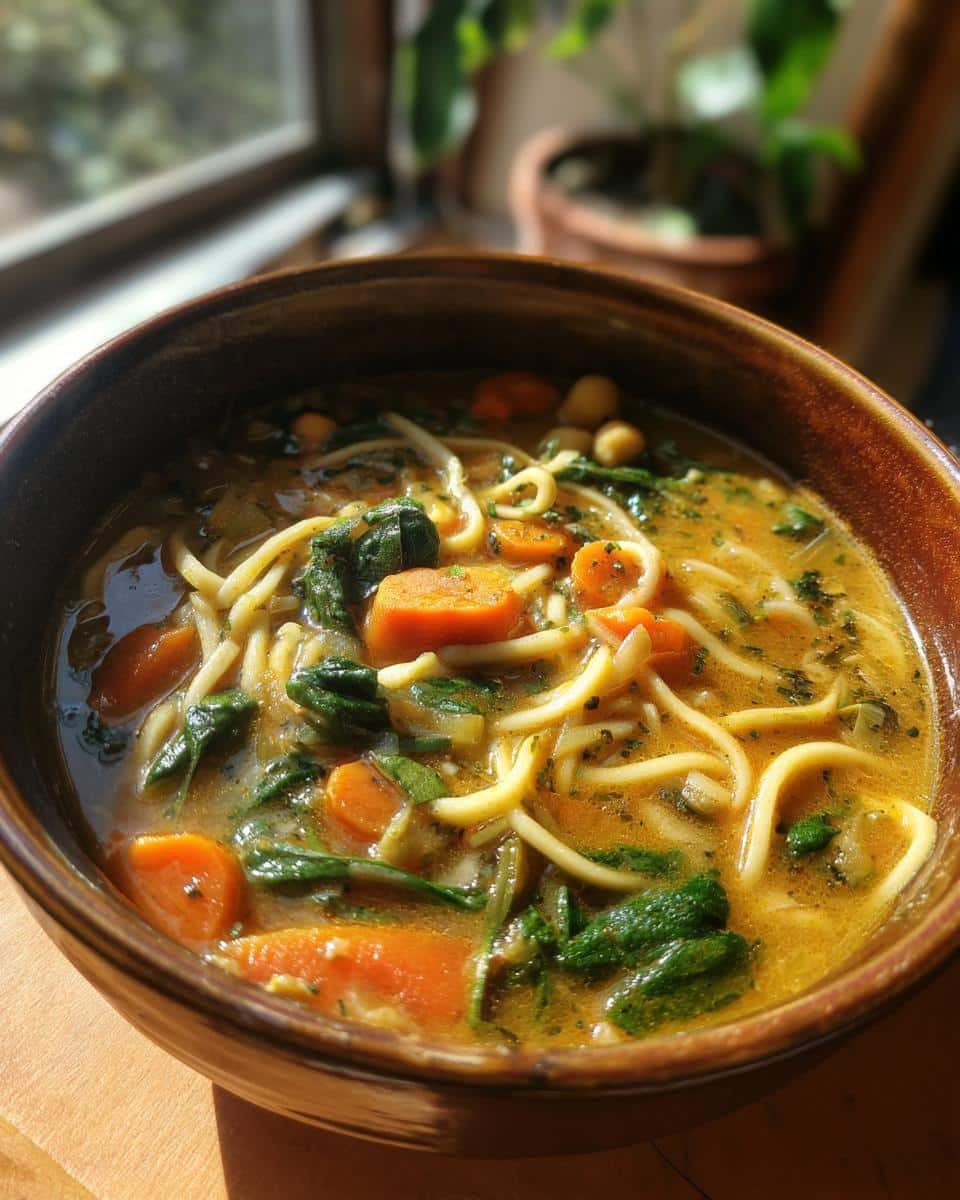Vegan Chickpea Noodle Soup - Other 2