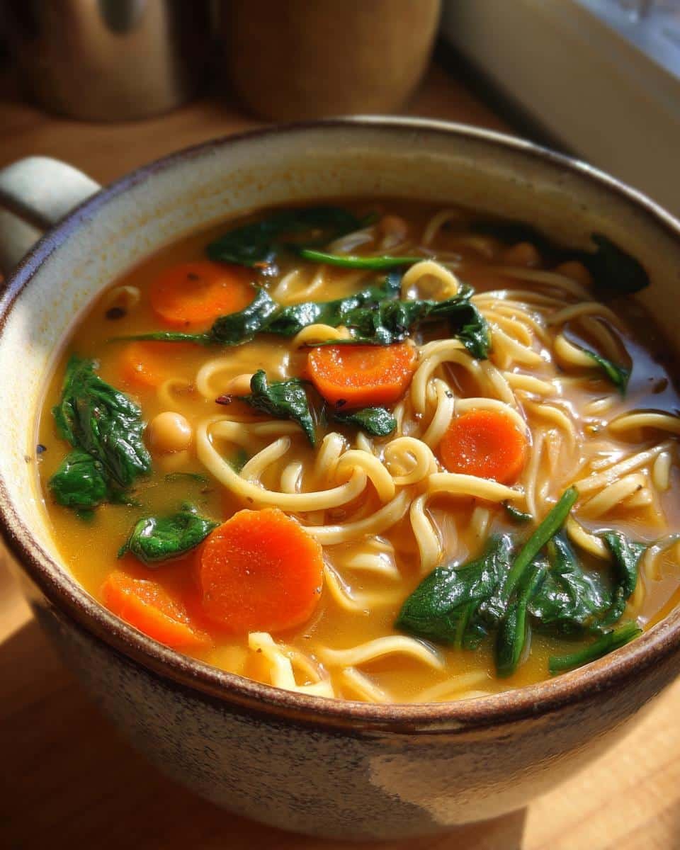 Vegan Chickpea Noodle Soup - Other 4