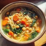 Vegan Chickpea Noodle Soup - Tasty