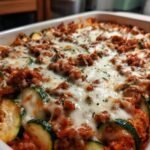 Zucchini Pizza Casserole - Featured