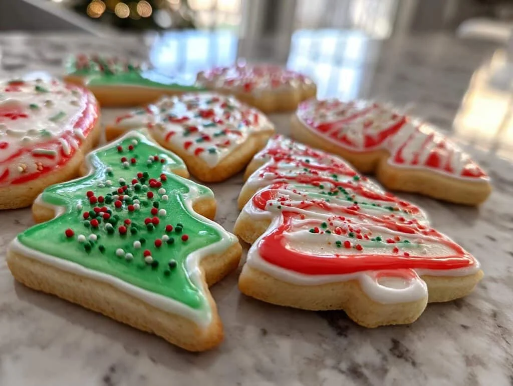 royal icing christmas cookies - Featured