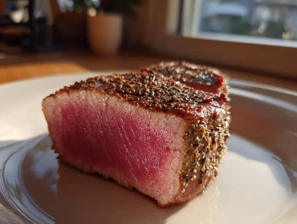 seared ahi tuna - Featured