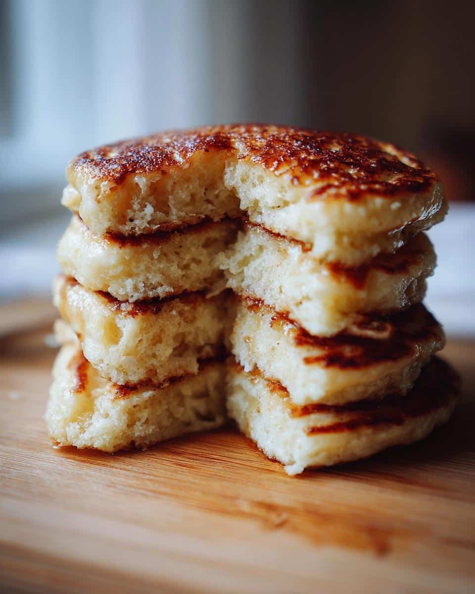 Heavenly Fluffy Lemon Ricotta Pancakes: Just 1 Mistake 6 A stack of fluffy lemon ricotta pancakes, with a bite taken out of the top pancake, showing the texture.