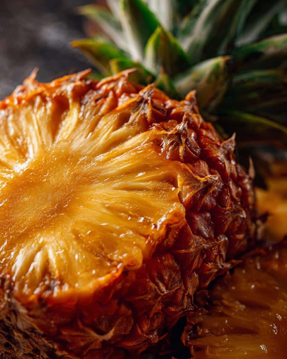 Easy Hawaiian Pineapple Chicken: A Delicious Blunder 9 Detailed close-up of a fresh pineapple, an ingredient for Hawaiian Pineapple Chicken.