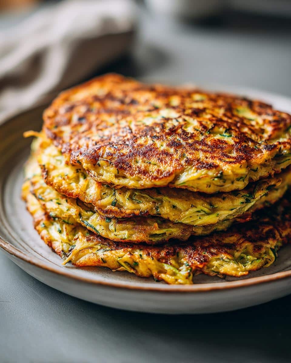Easy Low Carb Zucchini Tortillas Recipe: 3 Foolproof Tips 9 A stack of freshly cooked Easy Low Carb Zucchini Tortillas on a plate, ready to serve.