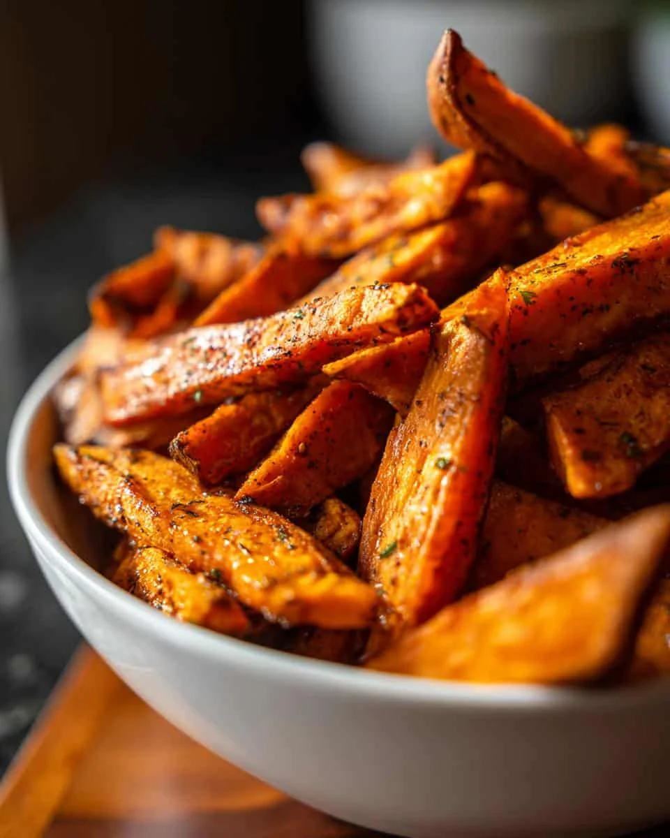 Devastatingly Delicious Roasted Sweet Potatoes Recipe 9 A bowl of delicious Roasted Sweet Potatoes with Cinnamon and Honey, ready to eat.