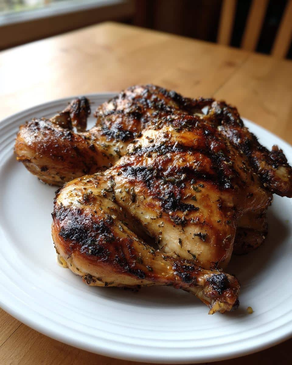 Devastatingly Delicious Best Pollo Asado Recipe in 4 Hours 6 Whole roasted chicken, showcasing the Best Pollo Asado Recipe, on a white plate, ready to serve.