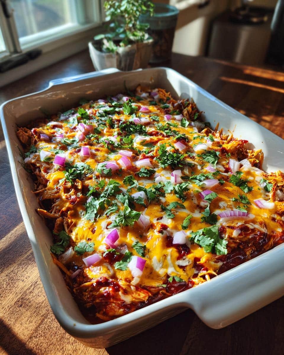 Disgustingly Easy Creamy Mexican Street Corn in a Cup Recipe 7 Baked Creamy Mexican Street Corn in a Cup Recipe, topped with cheese, red onion, and cilantro.