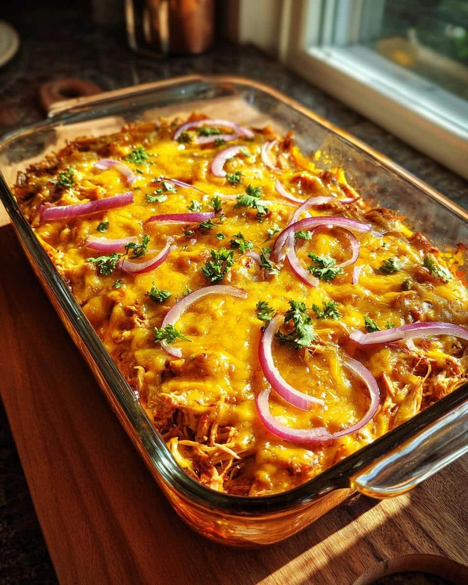 Disgustingly Easy Creamy Mexican Street Corn in a Cup Recipe 6 Creamy Mexican Street Corn in a Cup Recipe baked in a casserole dish, topped with cheese, red onion, and cilantro.