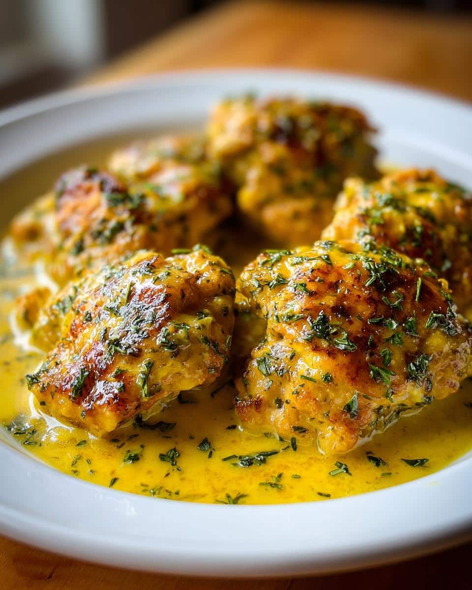 Lemon Chicken Romano: Nail This Delicious Dish 6 Close-up of Lemon Chicken Romano on a white plate, garnished with fresh herbs and a creamy lemon sauce.