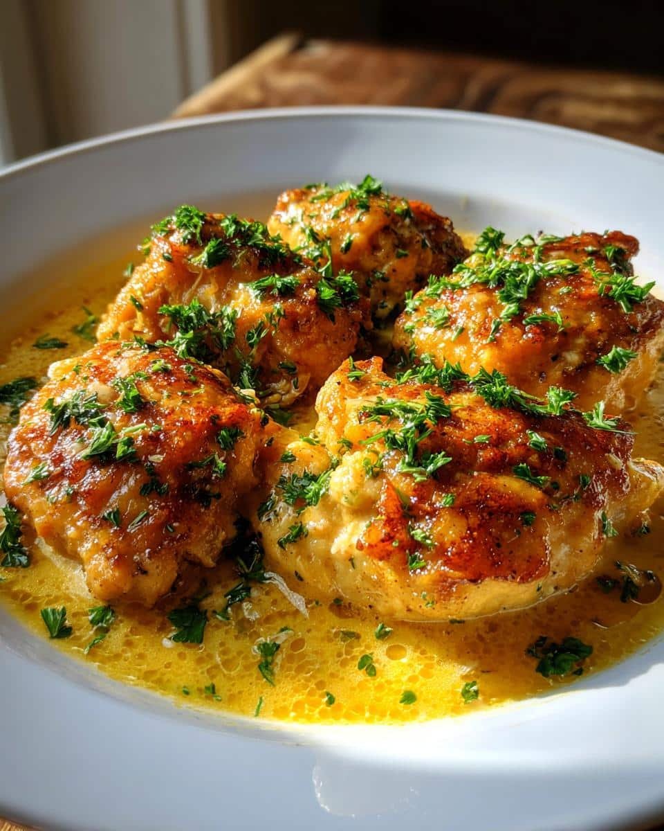 Lemon Chicken Romano: Nail This Delicious Dish 7 A plate of golden Lemon Chicken Romano, garnished with parsley and bathed in a creamy lemon sauce.