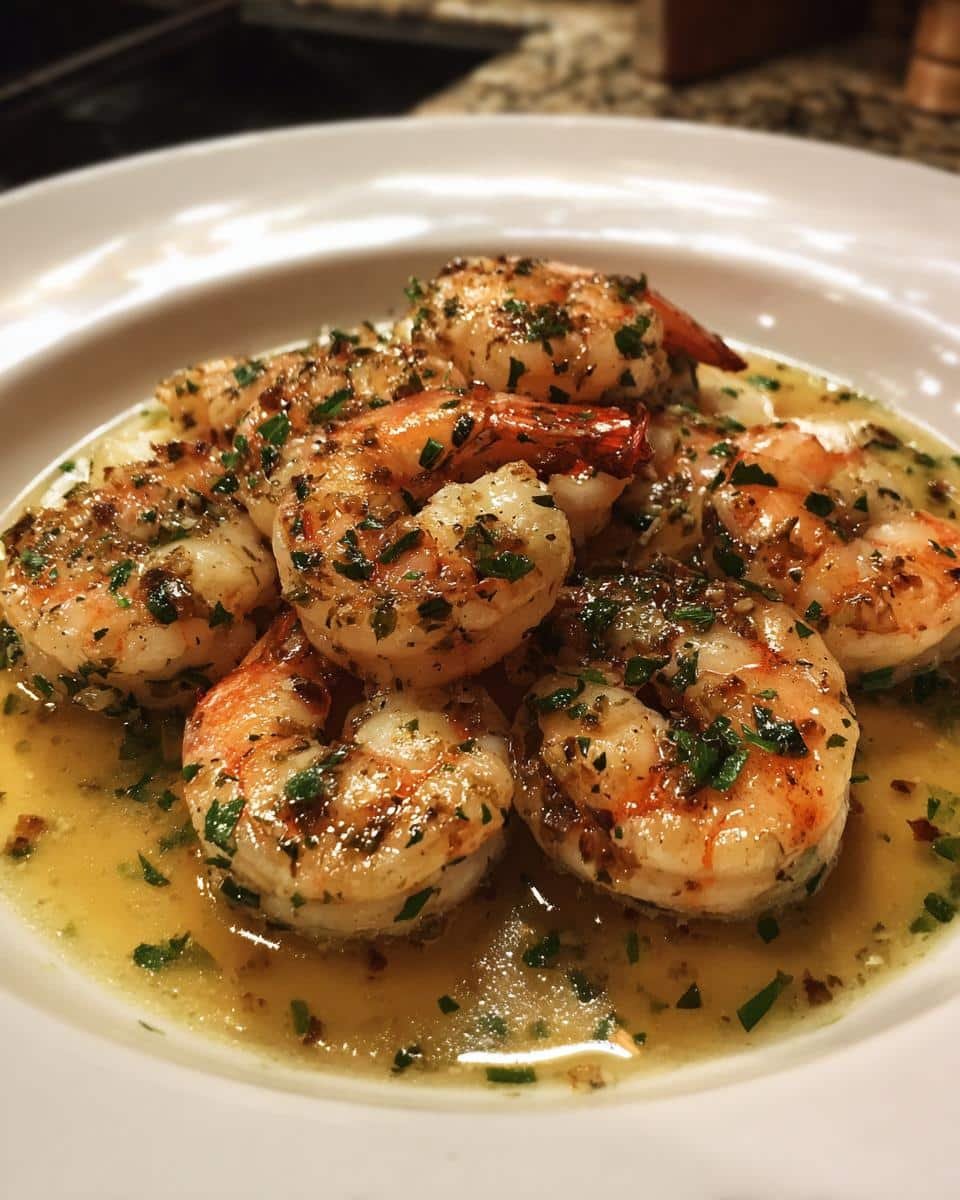 Shrimp Recipes: Shockingly Easy 25-Minute Scampi 9 Plate of shrimp scampi, a simple and flavorful dish. Perfect for easy shrimp recipes.