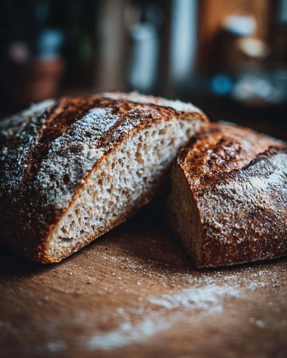 Protein Bagels: Deliciously Easy, Sadly Healthy 8 Close-up of a sliced protein bagel loaf, showing the texture and crust.